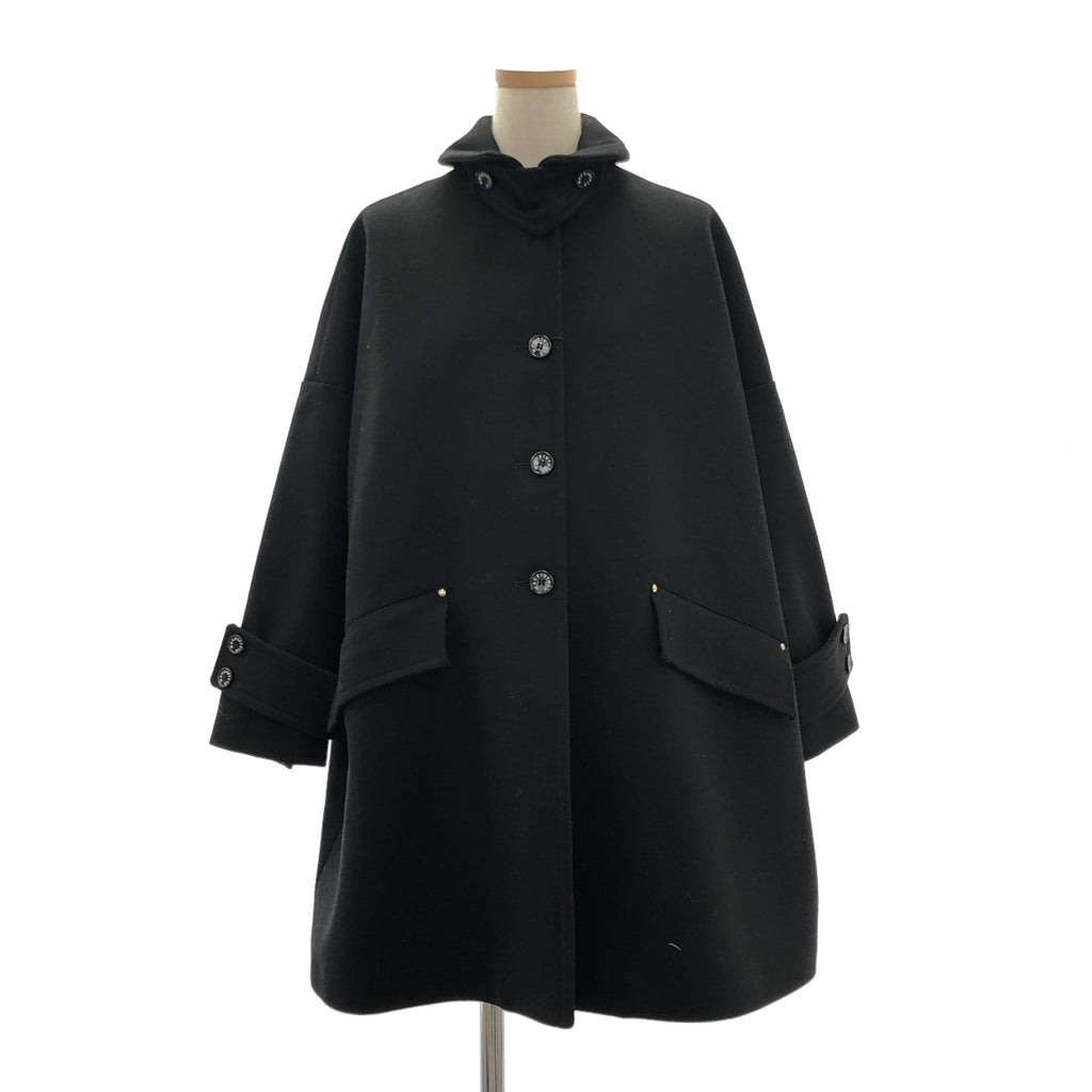 MACKINTOSH / 매킨토시 | HUMBIE / 햄비 울 멜튼 오버 코트 / 로고 총 안감 | 4 | 여성