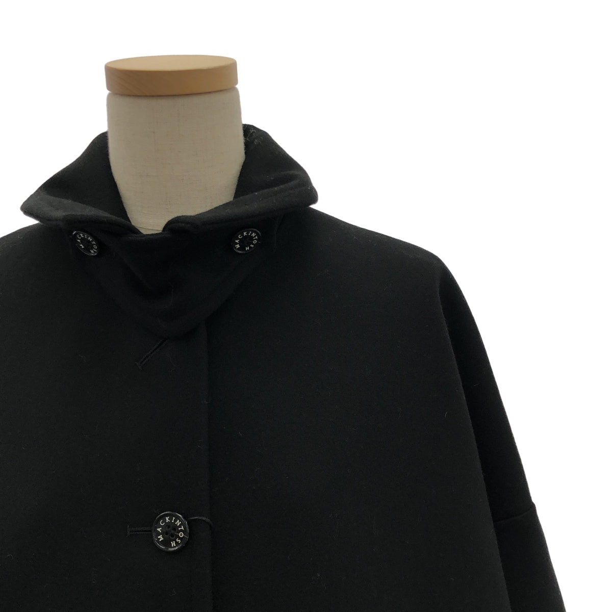 MACKINTOSH / 매킨토시 | HUMBIE / 햄비 울 멜튼 오버 코트 / 로고 총 안감 | 4 | 여성