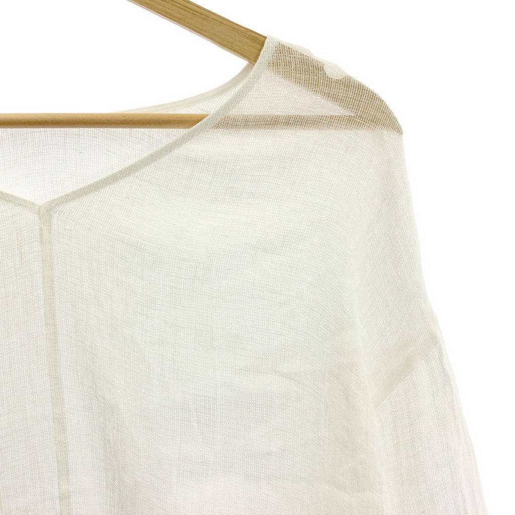 Spick and Span / スピックアンドスパン | 2024SS | メッシュリネンルーズプルオーバー | F | ホワイト | レディース