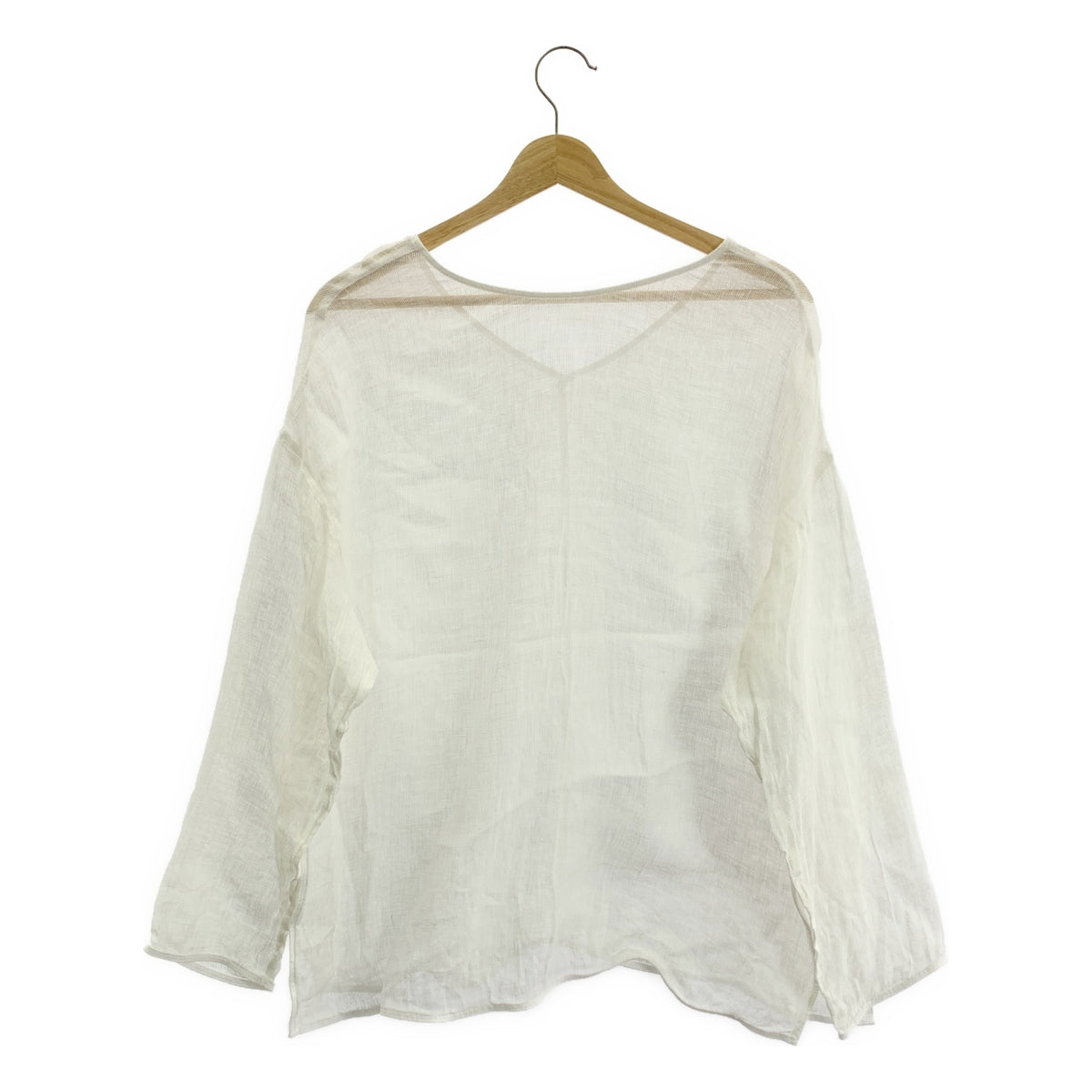 Spick and Span / スピックアンドスパン | 2024SS | メッシュリネンルーズプルオーバー | F | ホワイト | レディース