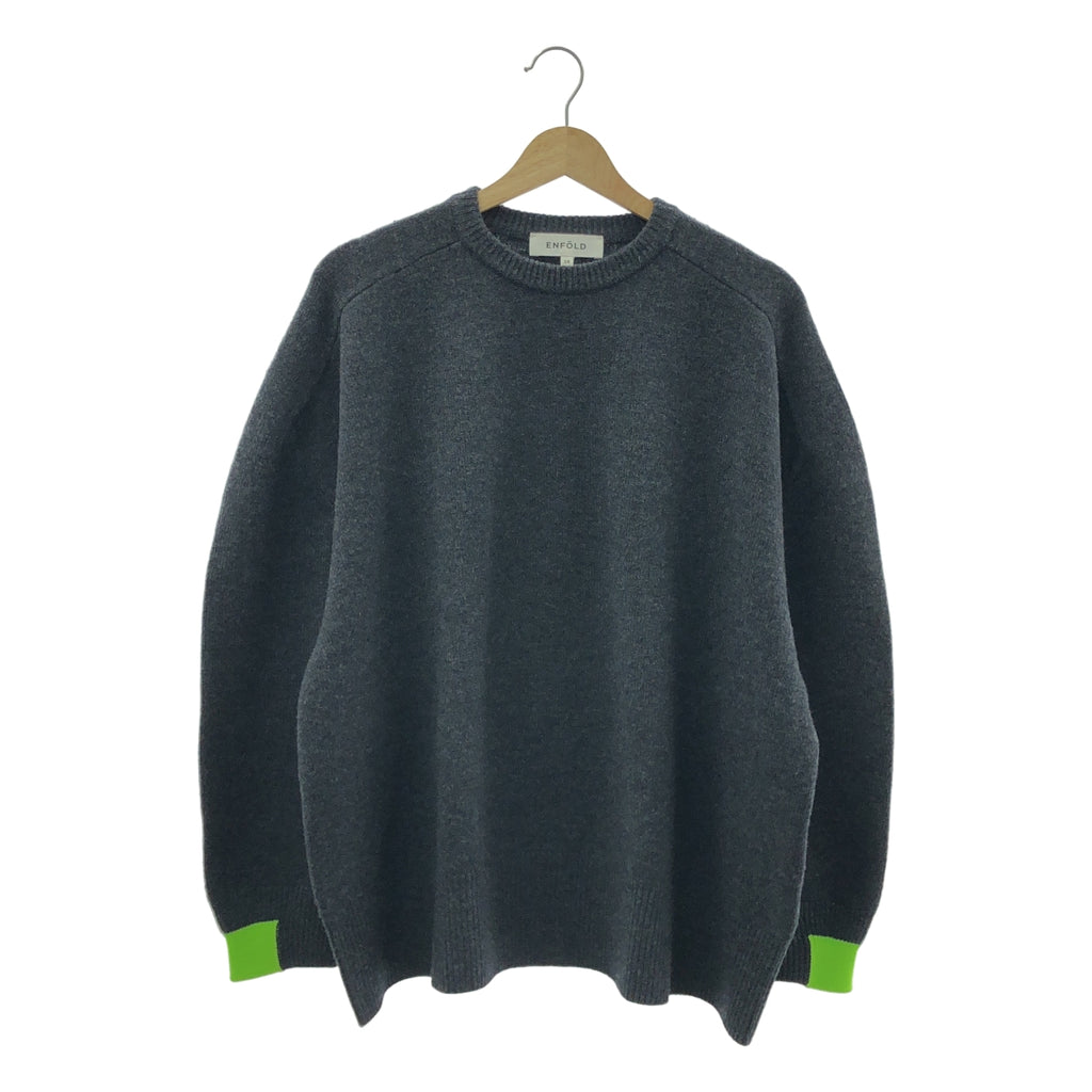 ENFOLD / エンフォルド | 2023AW | WIDE CIRCLE PULLOVER クルーネック ニット | 38 | レディース