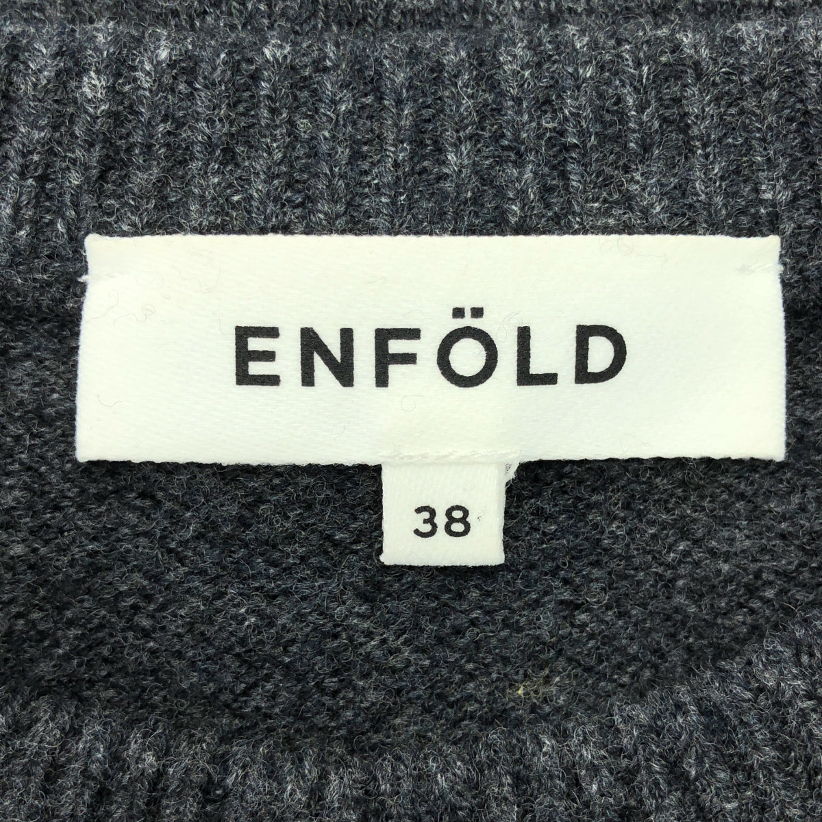 ENFOLD | 2023 秋冬 | 寬圓環套頭圓領針織衫 | 尺寸 38 | 女款