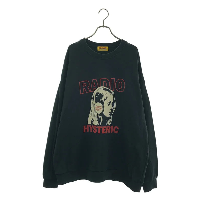 HYSTERIC GLAMOUR / 히스테릭 글래머 | HYSTERIC RADIO 프린트 오버사이즈 스웨트셔츠 | F | 남성