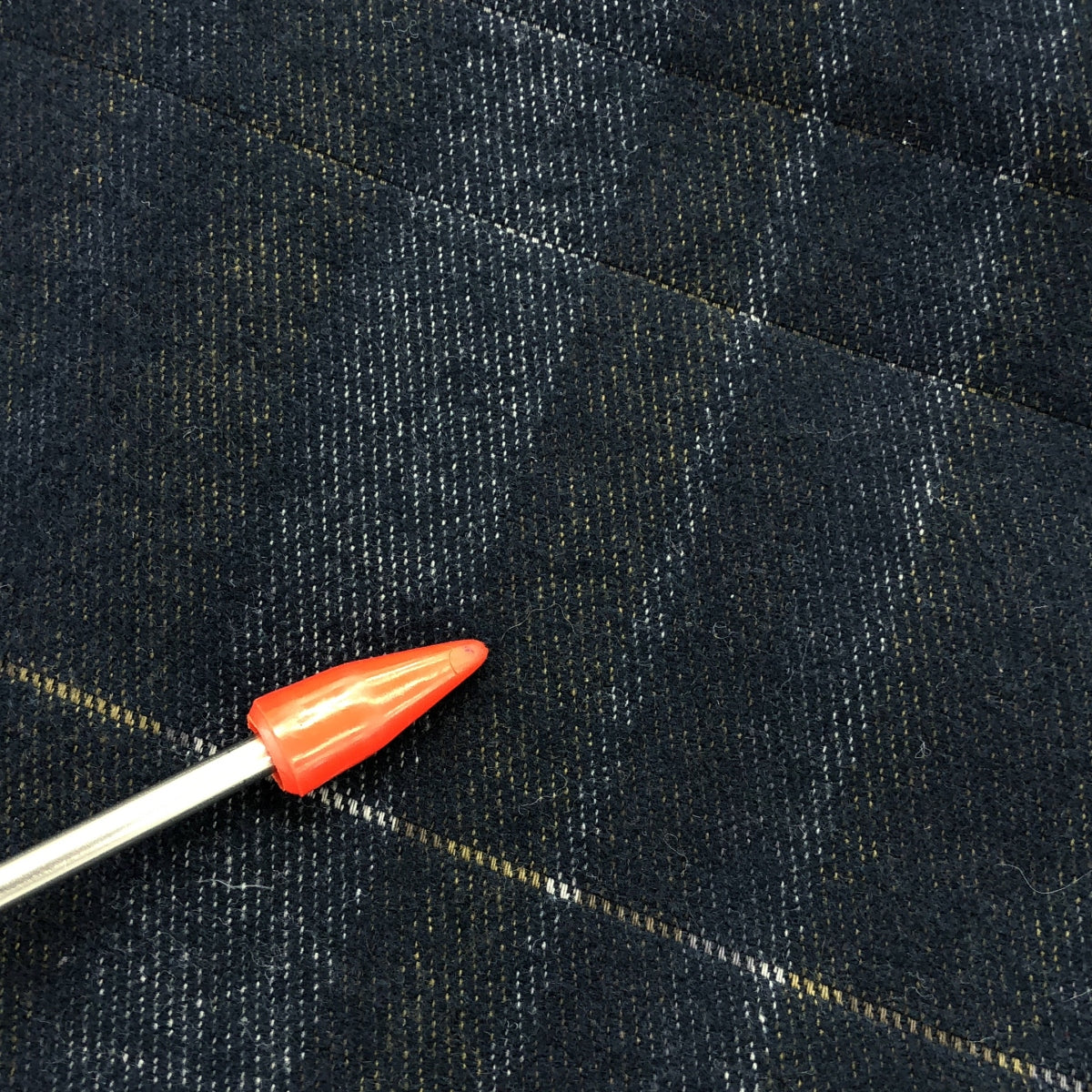 STEPHAN SCHNEIDER / ステファンシュナイダー | コットン フード チェック ジップ コート | 0 | ネイビー/ブラン | レディース