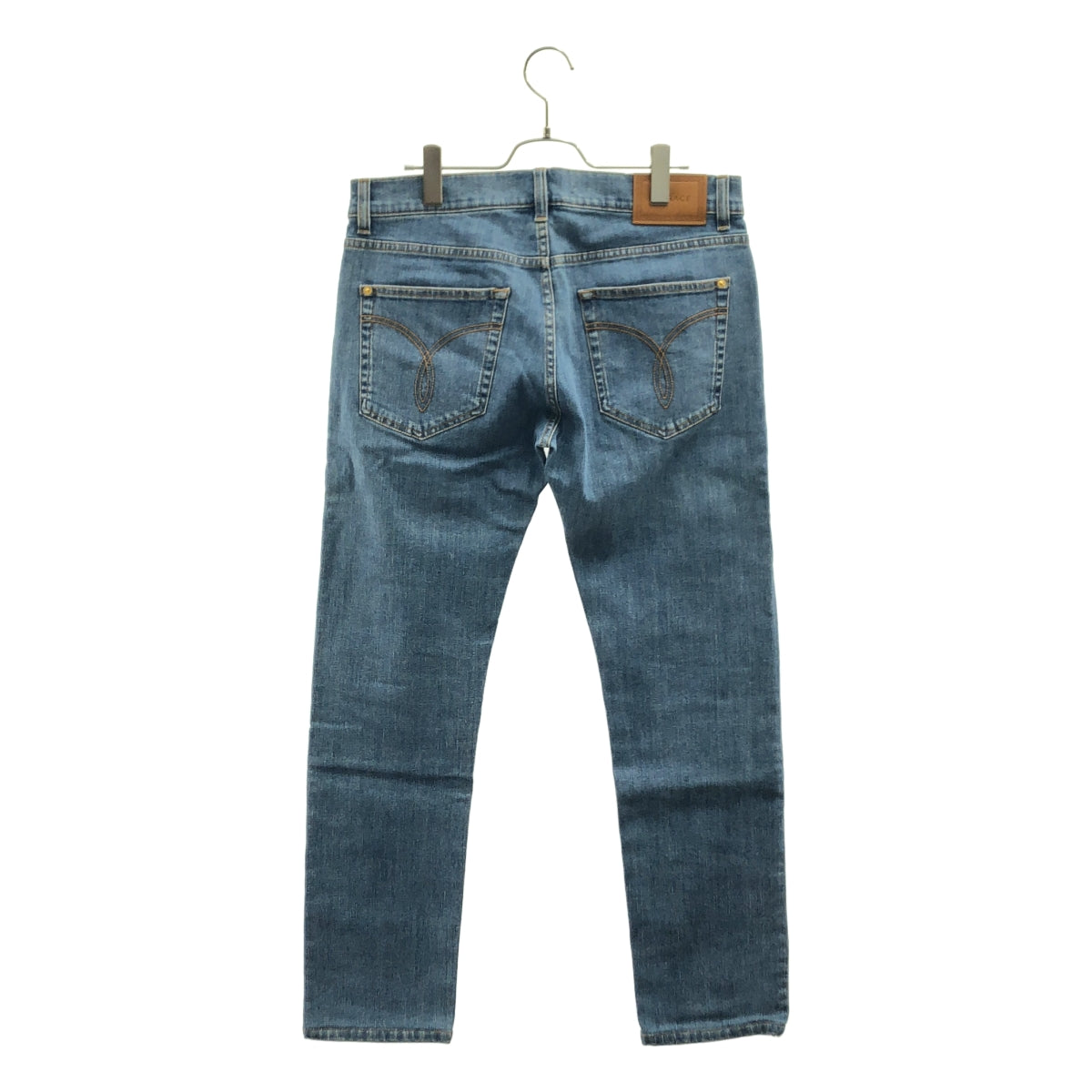 VERSACE / 베르사치 | 메두사 버튼 스트레치 데님 팬츠 | 32 | 남성