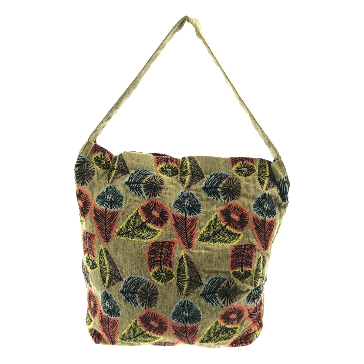 mina perhonen / 미나펠호넨 | hana no mi / 린넨 울 와이드 숄더백 | 멀티 컬러 | 여성