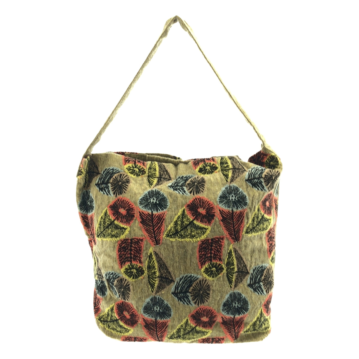 mina perhonen / 미나펠호넨 | hana no mi / 린넨 울 와이드 숄더백 | 멀티 컬러 | 여성