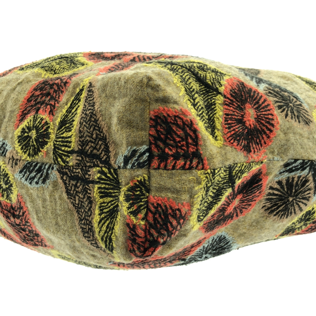 mina perhonen / ミナペルホネン | hana no mi / リネン ウール ワイド ショルダーバッグ | マルチカラー | レディース