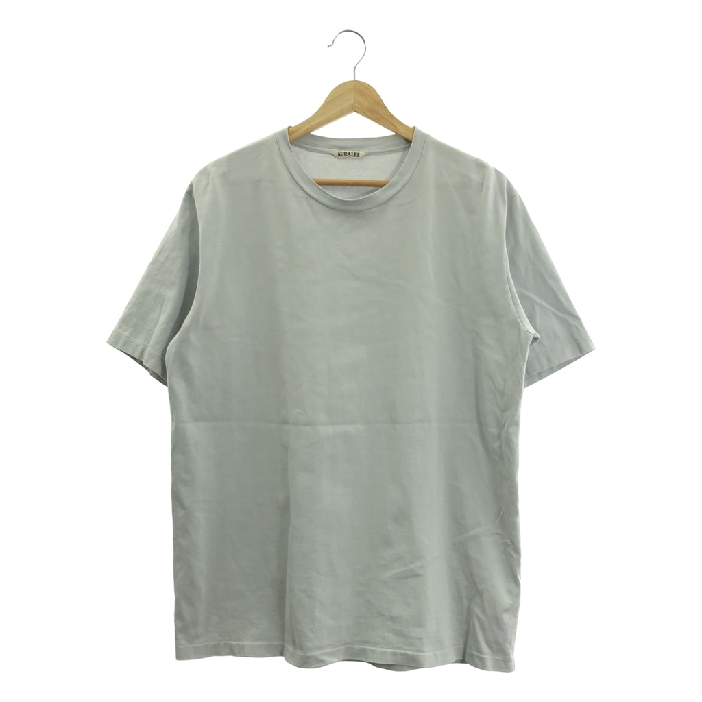 AURALEE / オーラリー | LUSTER PLAITING TEE ラスター プレーティングTシャツ | 3 | ライトブルー | メンズ