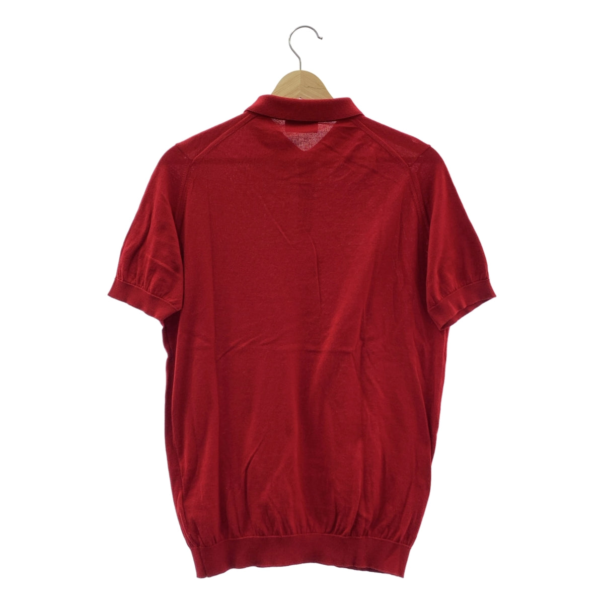 JOHN SMEDLEY | 海島棉針織 Polo 衫 | M 碼 | 紅色 | 男款