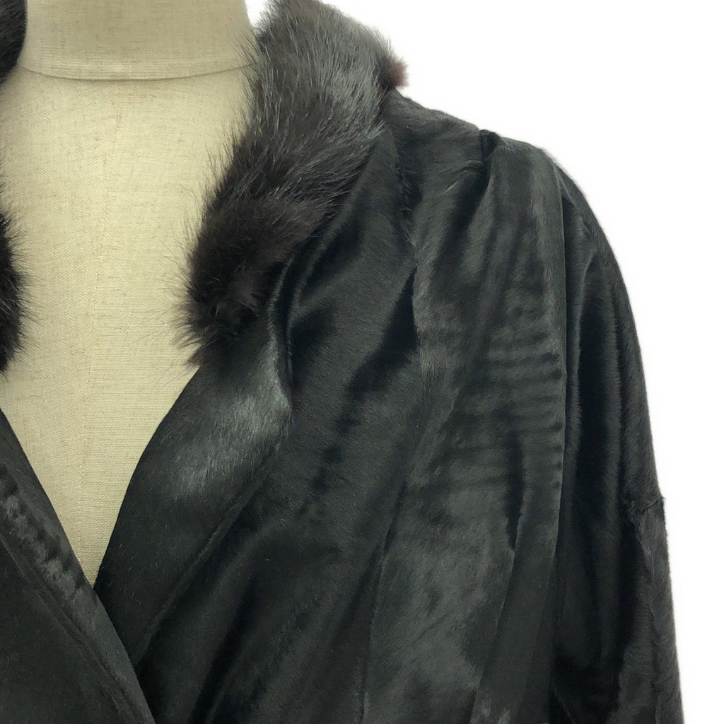 [狀況良好] MARNI / Marni | Shangaoffer 鉤針外套 | 40 |黑色 |女性的
