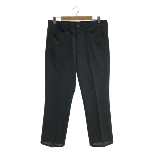 TOMORROWLAND | 2023AW | MAISON et VOYAGE / Polyester wool L pocket flare pants | 50 | Black | Men's