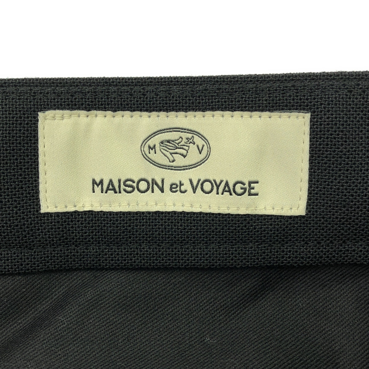 TOMORROWLAND | 2023AW | MAISON et VOYAGE / Polyester wool L pocket flare pants | 50 | Black | Men's