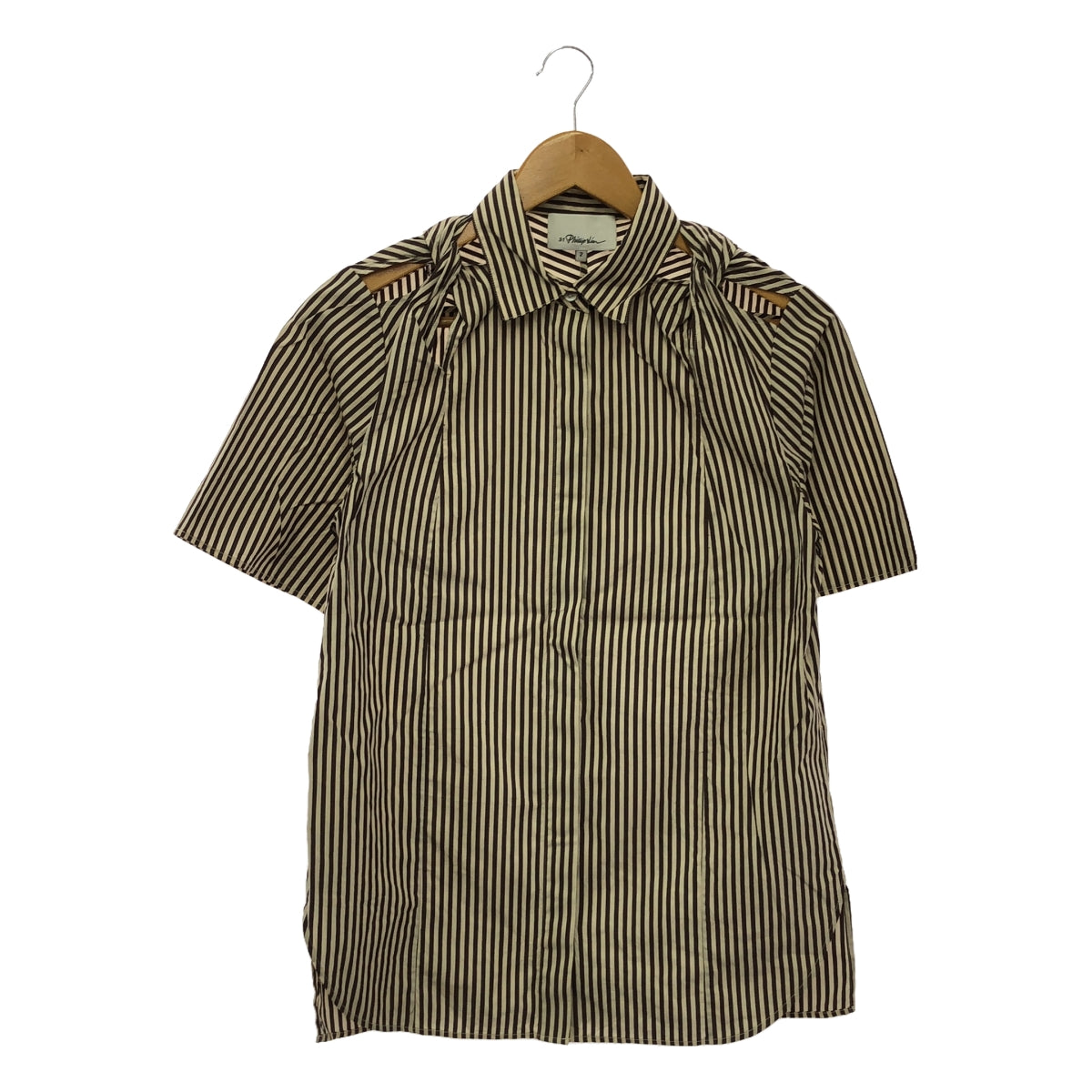 3.1 Phillip Lim | Silk Cotton Slit Shirt Blouse | 2 | Women's