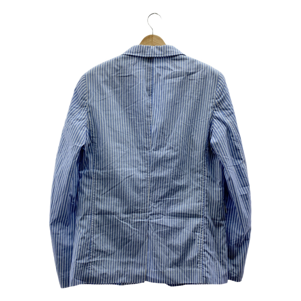 COMME des GARCONS SHIRT / コムデギャルソンシャツ | コットン 2B シングルブレスト テーラードジャケット | S | ブルー/ホワイト | メンズ