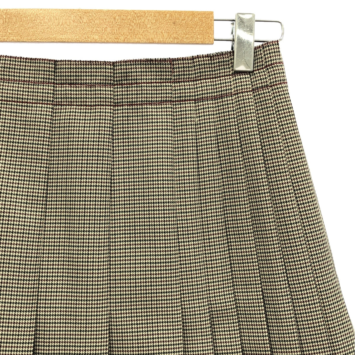 【미품】 MARNI / 마르니 | 2023AW | Check Print Pleated Midi Skirt 체크 울 플리츠 스커트 | 38 | 멀티 컬러 | 여성