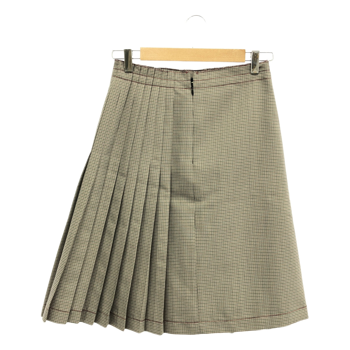 【미품】 MARNI / 마르니 | 2023AW | Check Print Pleated Midi Skirt 체크 울 플리츠 스커트 | 38 | 멀티 컬러 | 여성