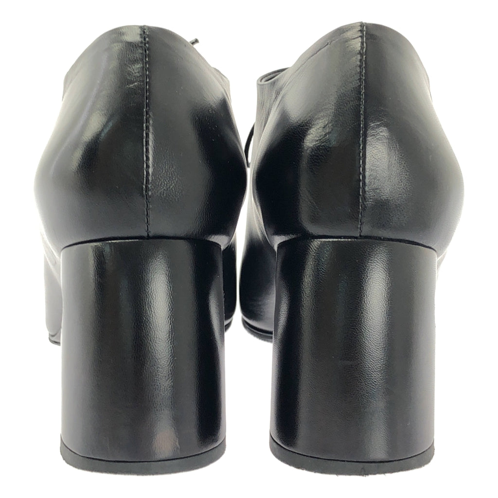 JIL SANDER / ジルサンダー | 2022SS | レザー レースアップ チャンキーヒール ブーティ | 36 | レディース