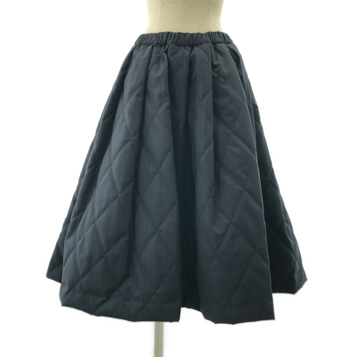 BLACK COMME des GARCONS / 블랙콤 데 갤슨 | 2022AW | 스트라이프 변형 입체 드로스트링 볼륨 스커트 | XS |