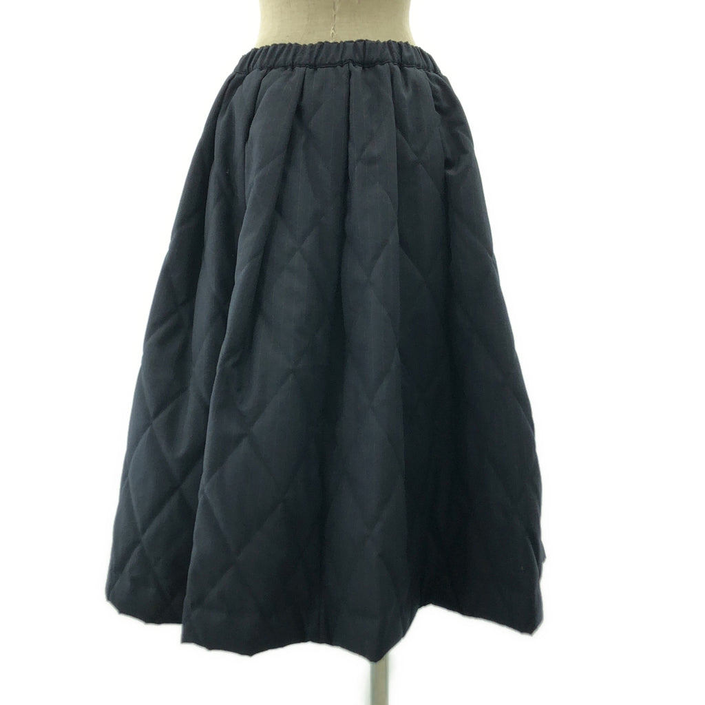 BLACK COMME des GARCONS / 블랙콤 데 갤슨 | 2022AW | 스트라이프 변형 입체 드로스트링 볼륨 스커트 | XS |