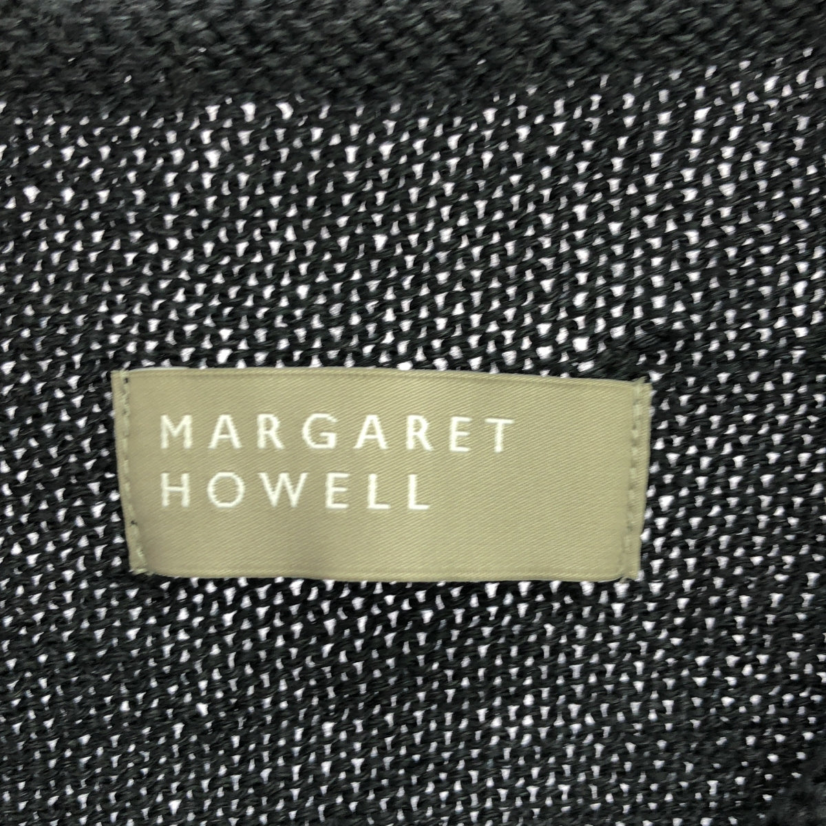 MARGARET HOWELL / マーガレットハウエル | リネンウールニット | 2 | ブラック | レディース