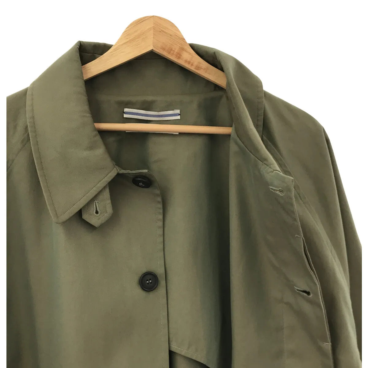 Cristaseya / クリスタセヤ | OVERSIZED TRENCH WITH LEATHER PATCH