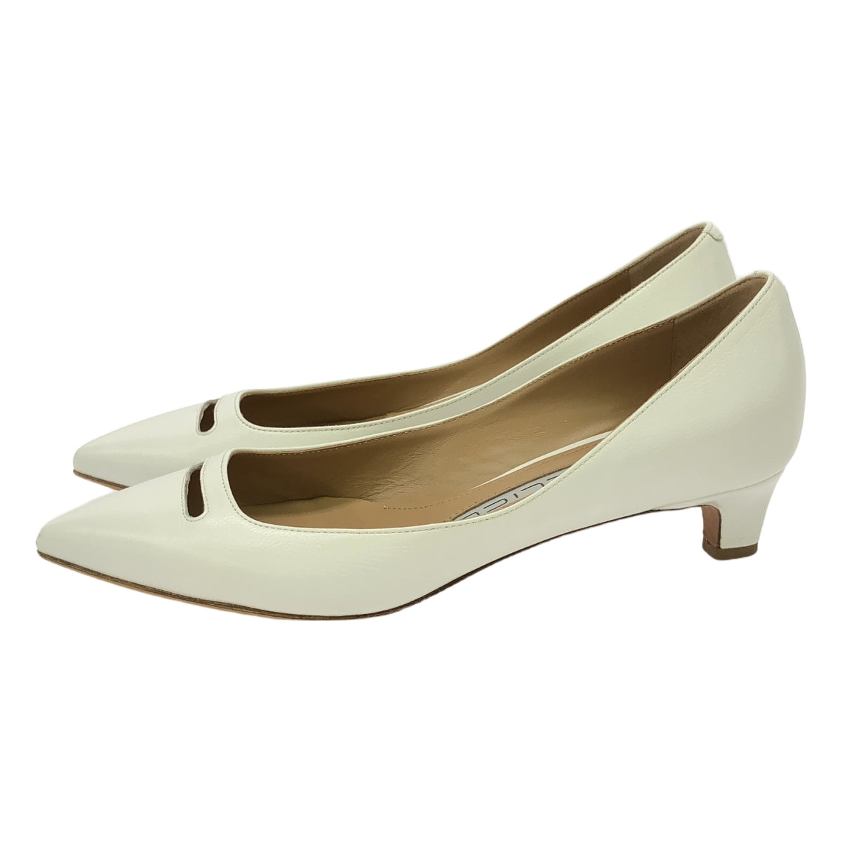 PELLICO / 펠리코 | ANELLI 아넬리 가죽 펌프스 | 35 | 화이트 | 여성