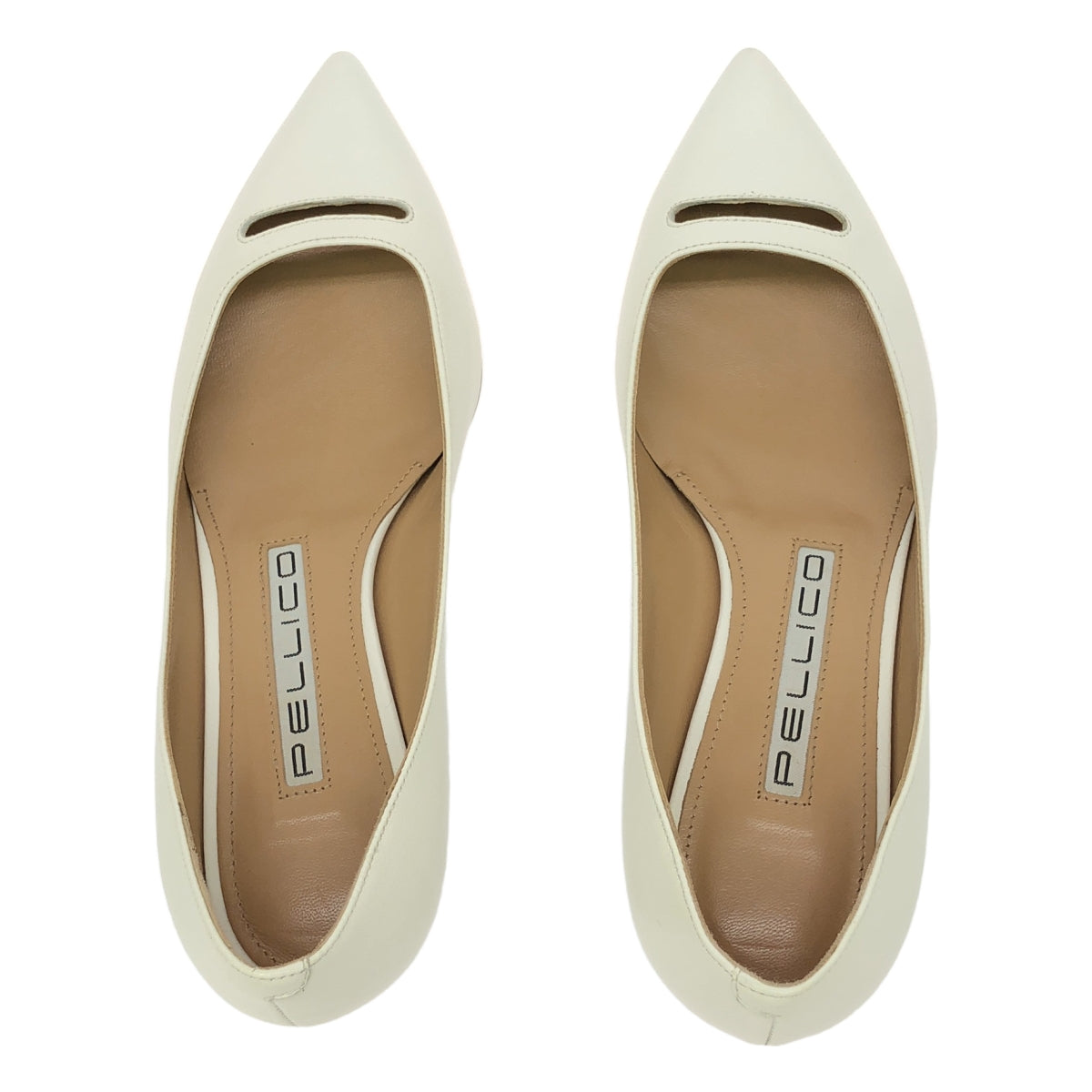 PELLICO / 펠리코 | ANELLI 아넬리 가죽 펌프스 | 35 | 화이트 | 여성