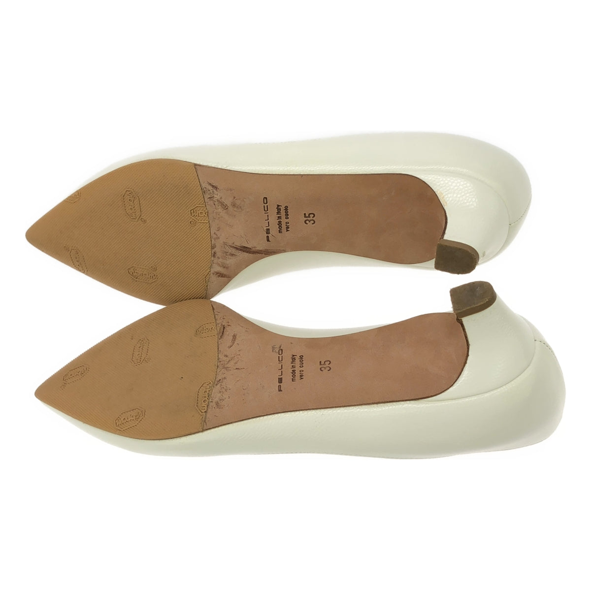 PELLICO / 펠리코 | ANELLI 아넬리 가죽 펌프스 | 35 | 화이트 | 여성