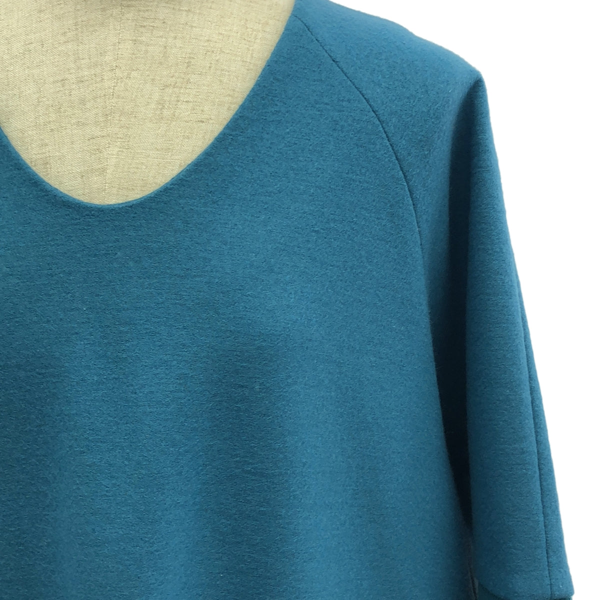 ADORE / アドーア | ウール 袖リブ ドルマンスリーブ ワンピース | 36 | ブルー | レディース