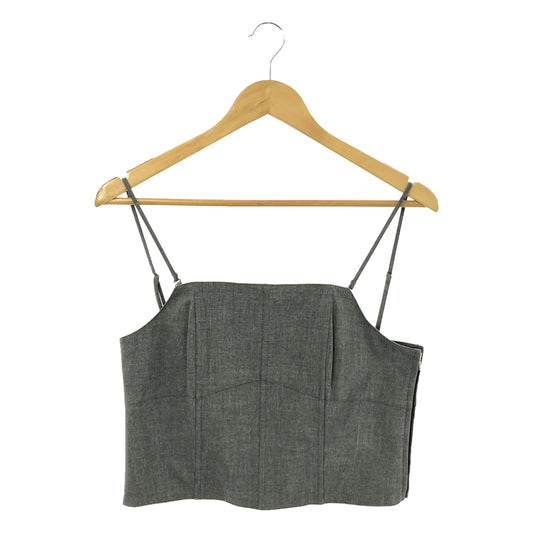 [Good Condition] SLOBE IENA | 2023AW | kivang cami corset top | Gray | Women's