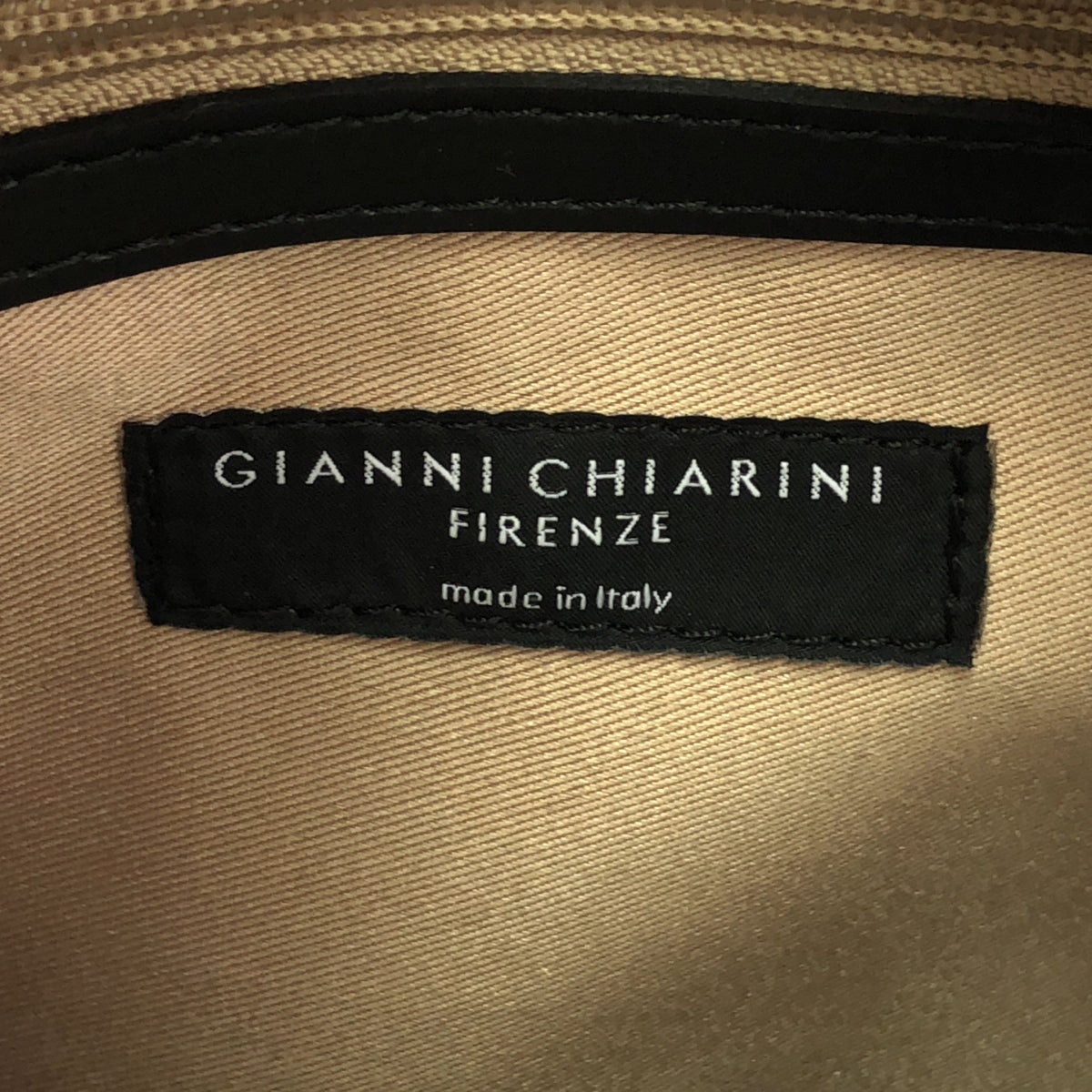 【美品】  GIANNI CHIARINI / ジャンニキャリーニ | EMPIRE エンパイア 2Way レザー トライカラー ショルダー トートバッグ | ブラック / ホワイト / ベージュ | レディース