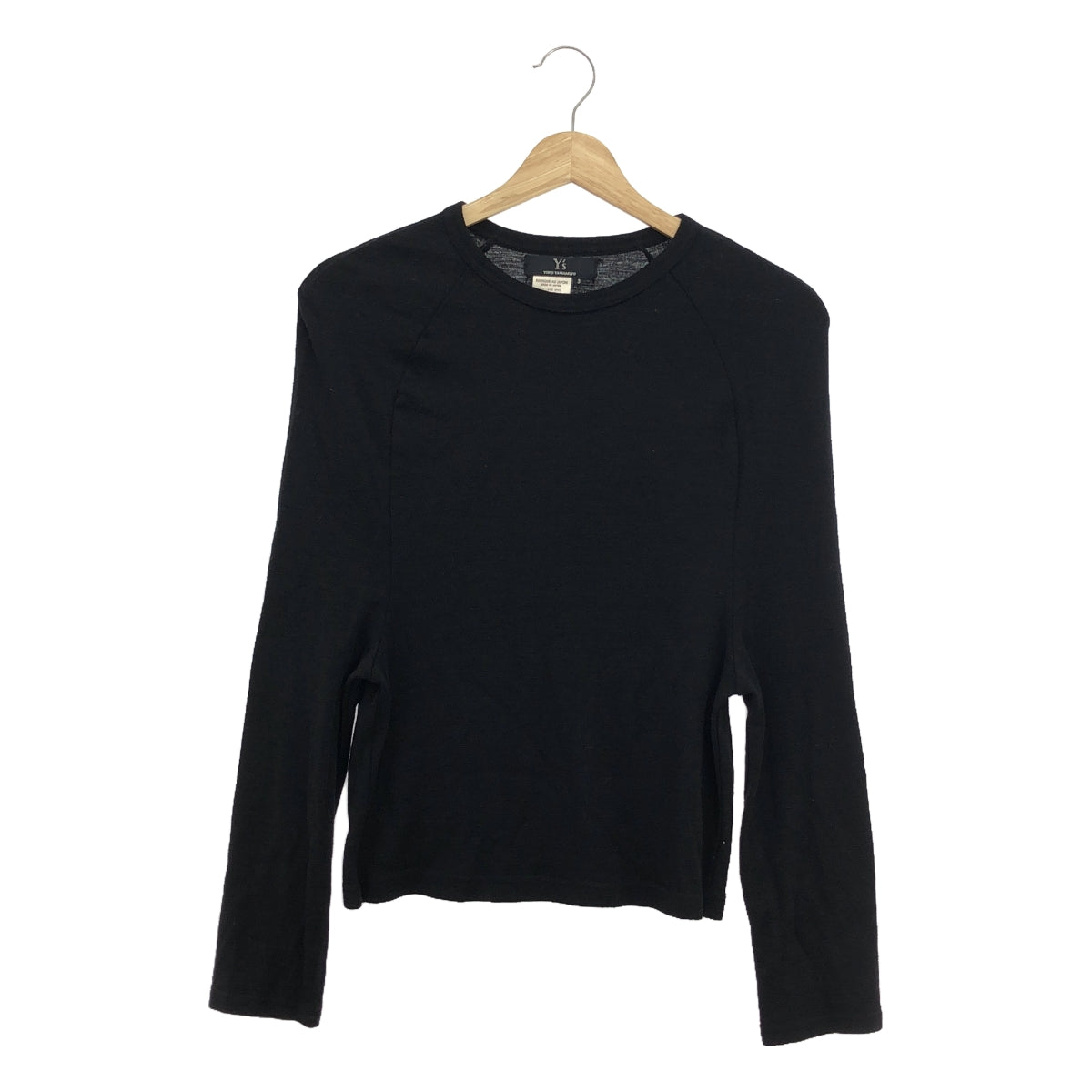 Y's / Y's Yohji Yamamoto | Wool crew neck knit pullover | 3 | Women's