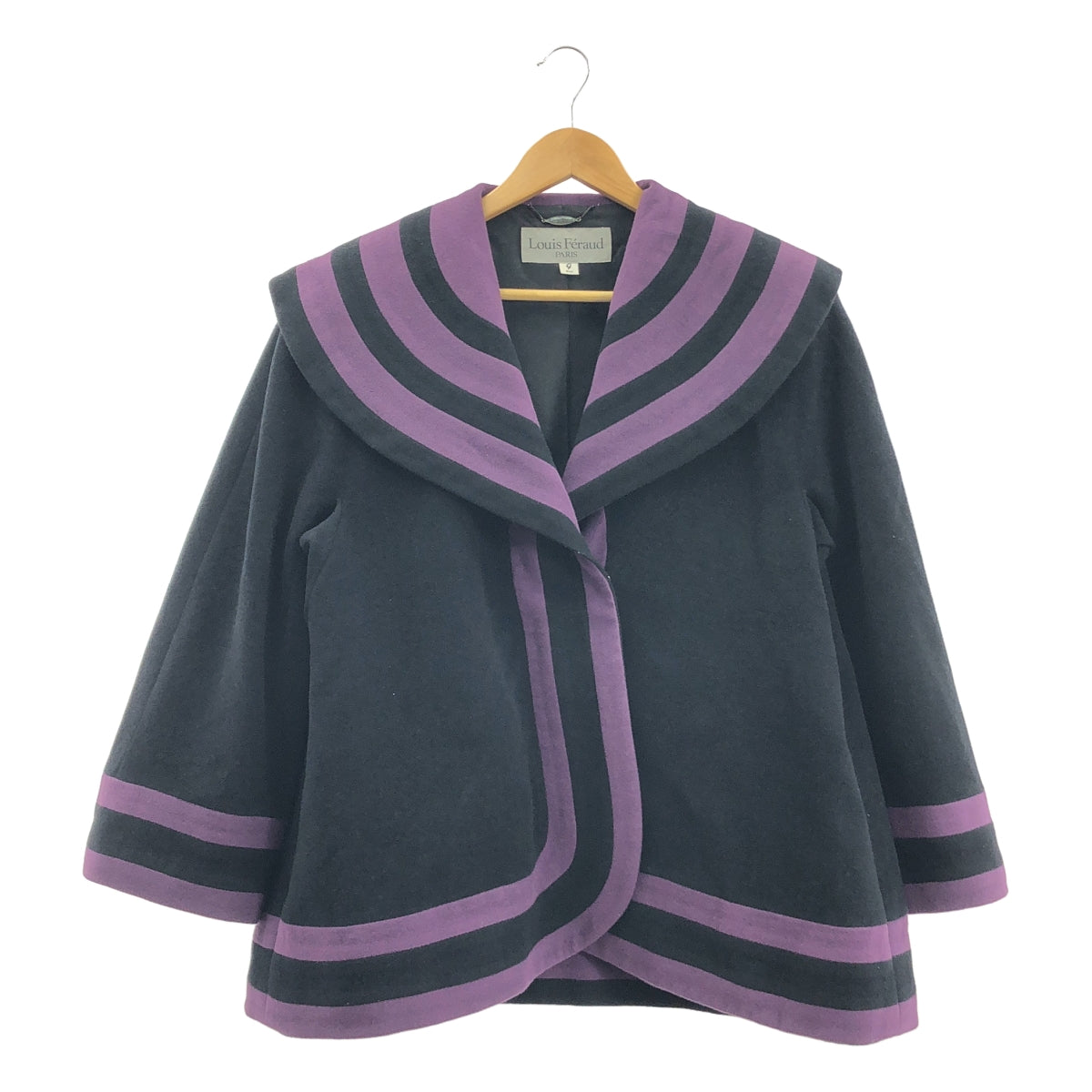 Louis Feraud / 루이펠로우 | 울 오버 재킷 / 로고 총 안감 | 9 | 여성