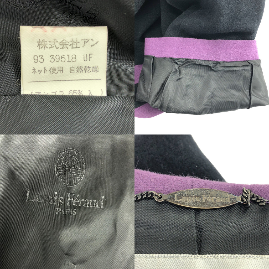 Louis Feraud / 루이펠로우 | 울 오버 재킷 / 로고 총 안감 | 9 | 여성