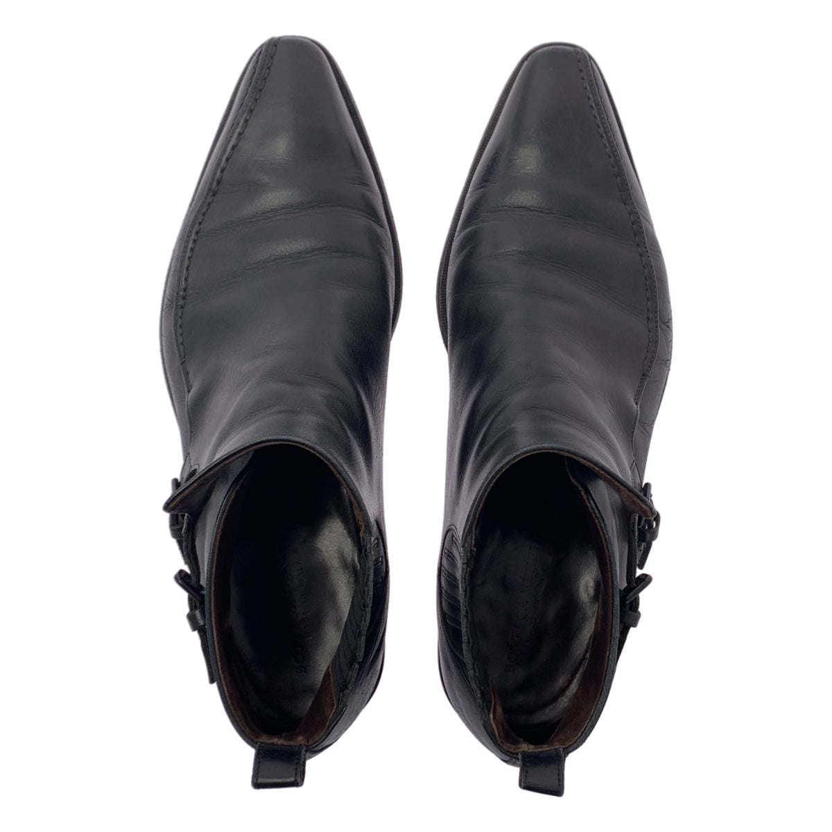 BOTTEGA VENETA / 보테가 베네타 | 사이드 고어 가죽 짧은 부츠 | 42 1/2 | 남성