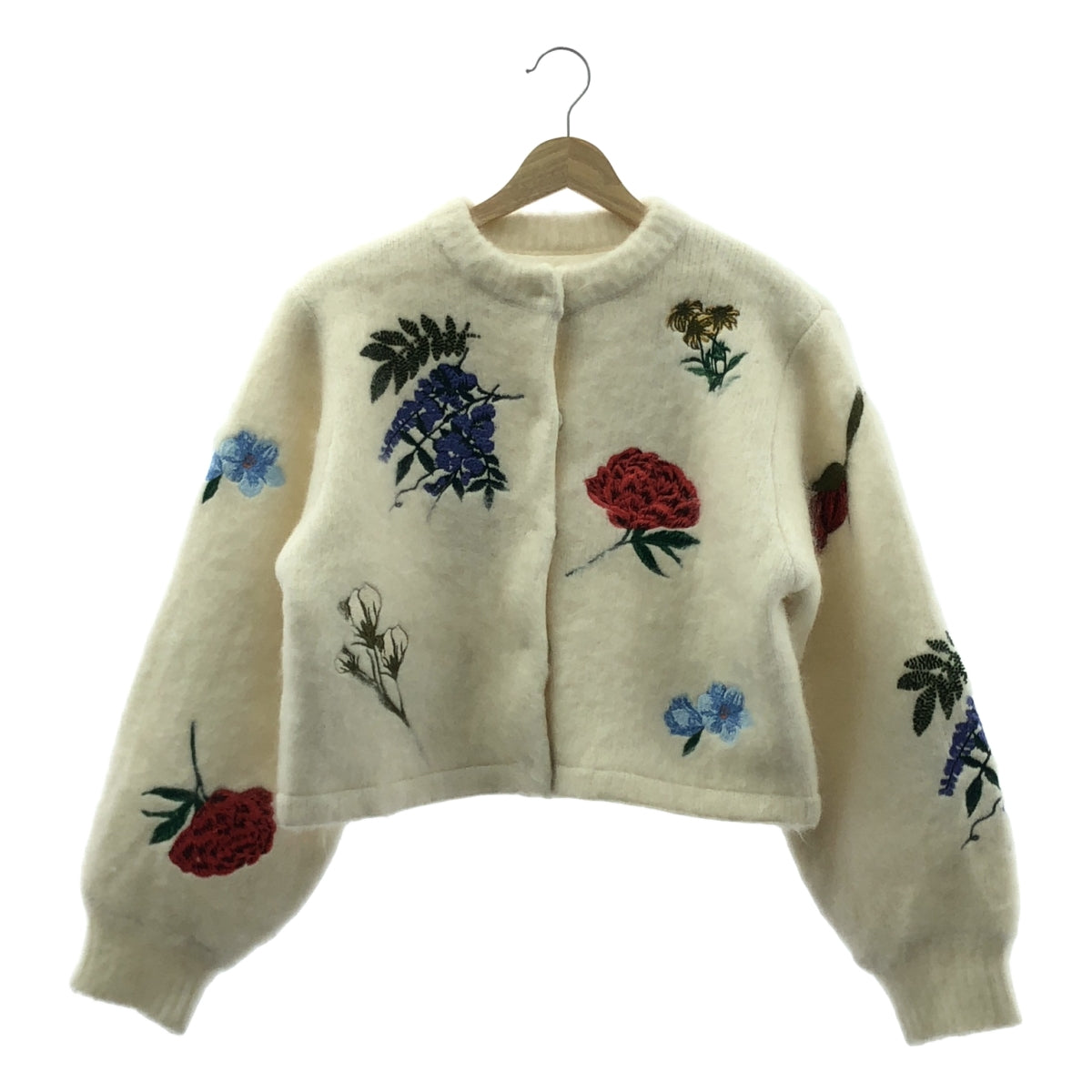 【美品】  AMERI / アメリ | AMANDA MOHAIR KNIT TOP アマンダ モヘヤ カーディガン | F | ホワイト | レディース