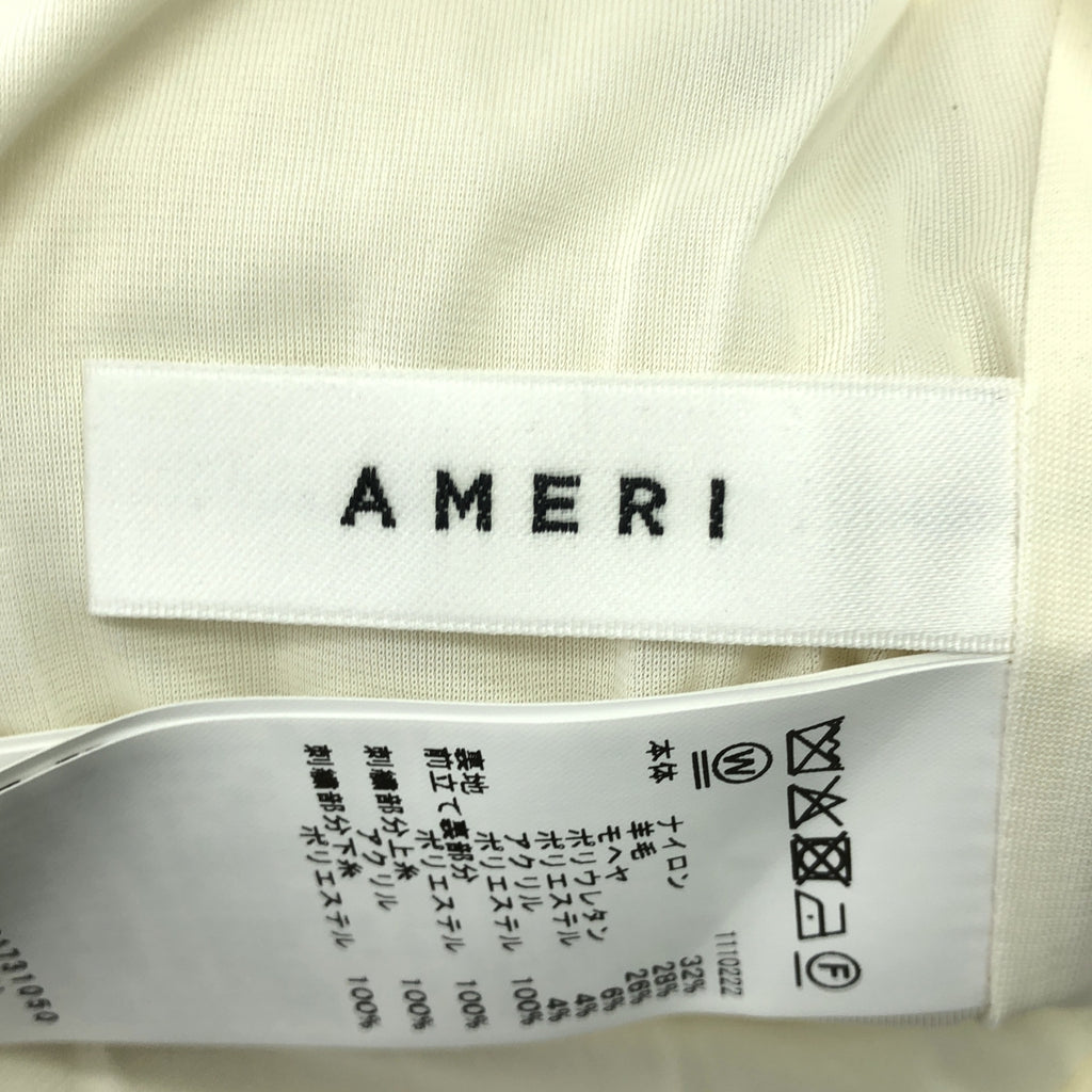 【美品】  AMERI / アメリ | AMANDA MOHAIR KNIT TOP アマンダ モヘヤ カーディガン | F | ホワイト | レディース