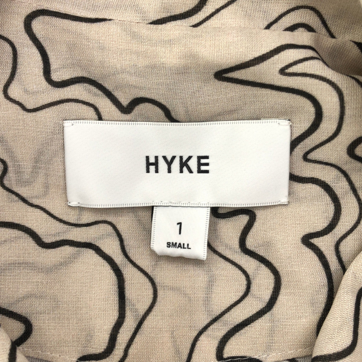 [New] HYKE | 2024SS | CONTOUR LINE TRENCH COAT | Size 38 | Cream | Women's