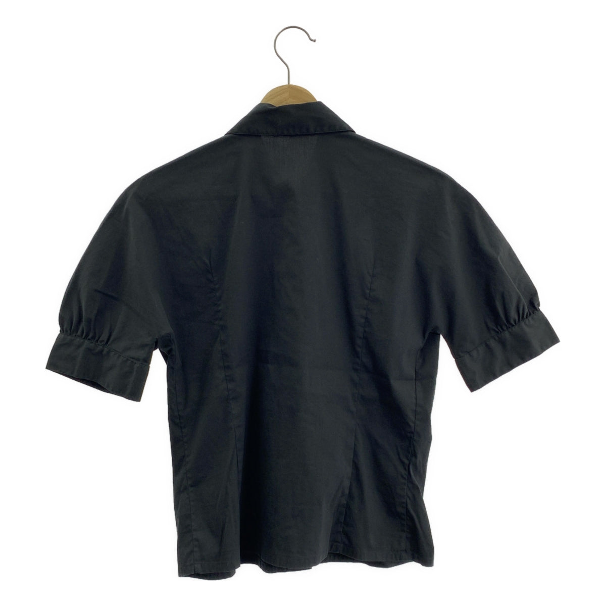 PRADA / プラダ | コットン ナイロン ストレッチ 半袖シャツ | 40 | レディース