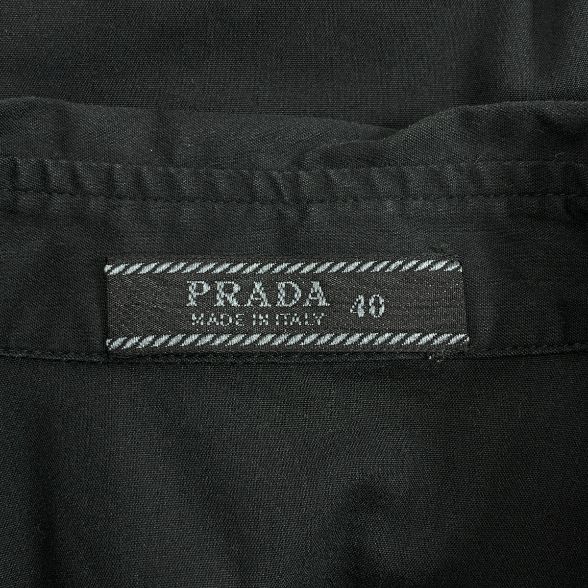 PRADA / プラダ | コットン ナイロン ストレッチ 半袖シャツ | 40 | レディース