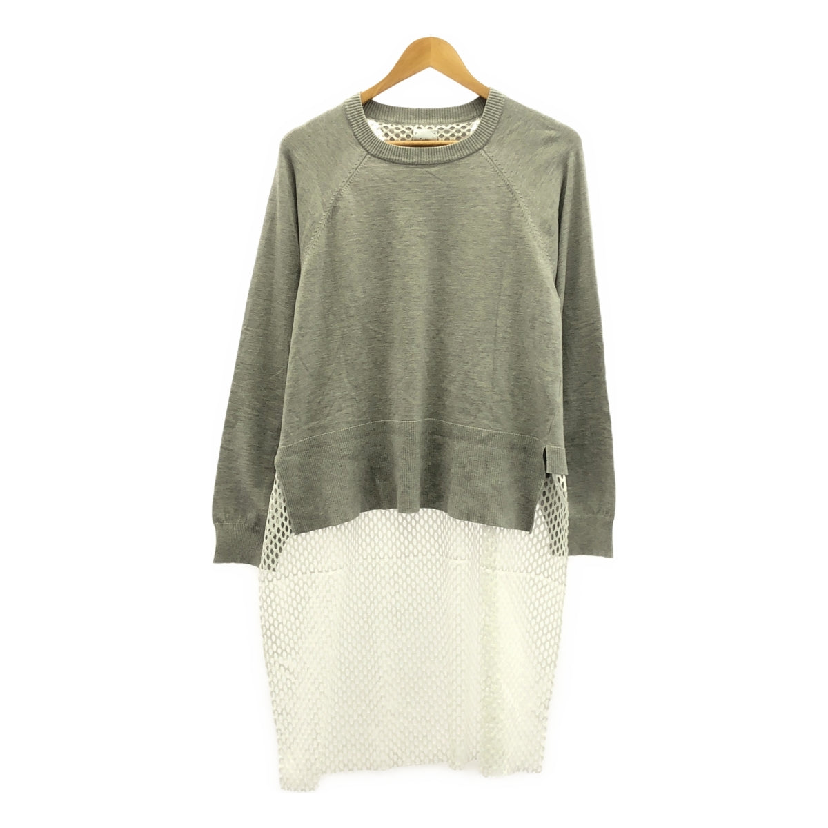 MIHARA YASUHIRO / 미하라야스히로 | MESH LAYERD KNIT 메쉬 레이어 니트 풀오버 | 40 |