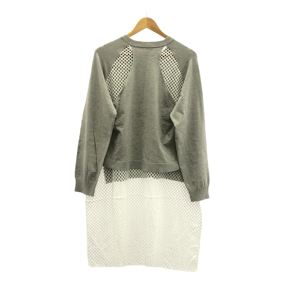 MIHARA YASUHIRO / 미하라야스히로 | MESH LAYERD KNIT 메쉬 레이어 니트 풀오버 | 40 |