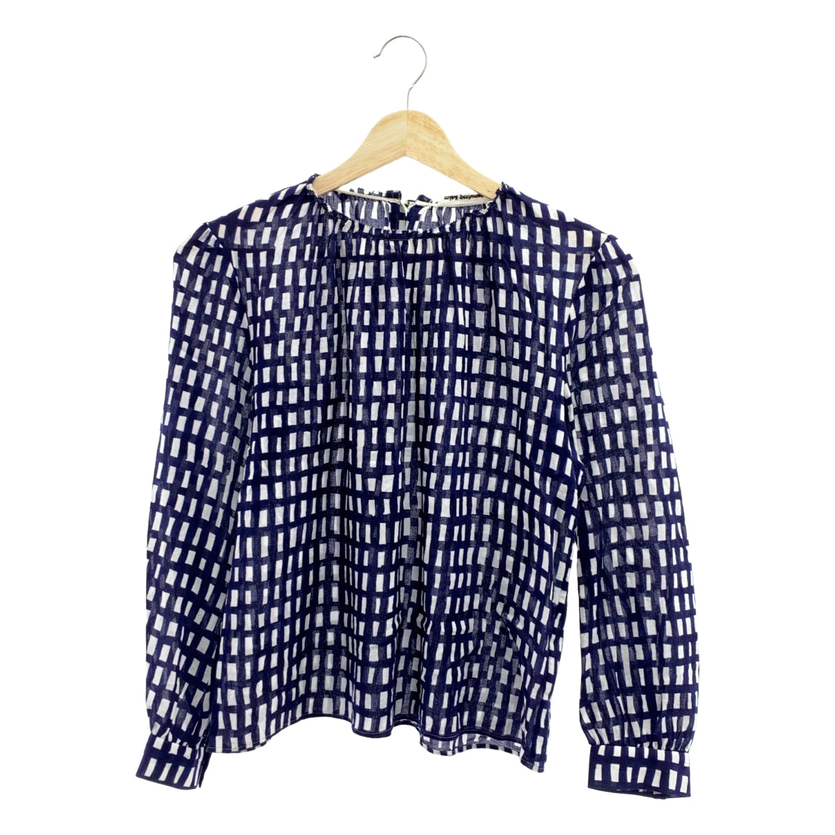 mina perhonen / 미나펠호넨 | sora check 코튼 체크 블라우스 셔츠 | 38 |