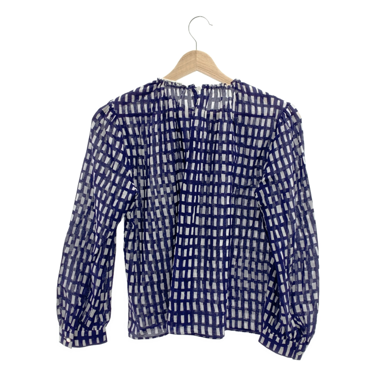 mina perhonen / 미나펠호넨 | sora check 코튼 체크 블라우스 셔츠 | 38 |