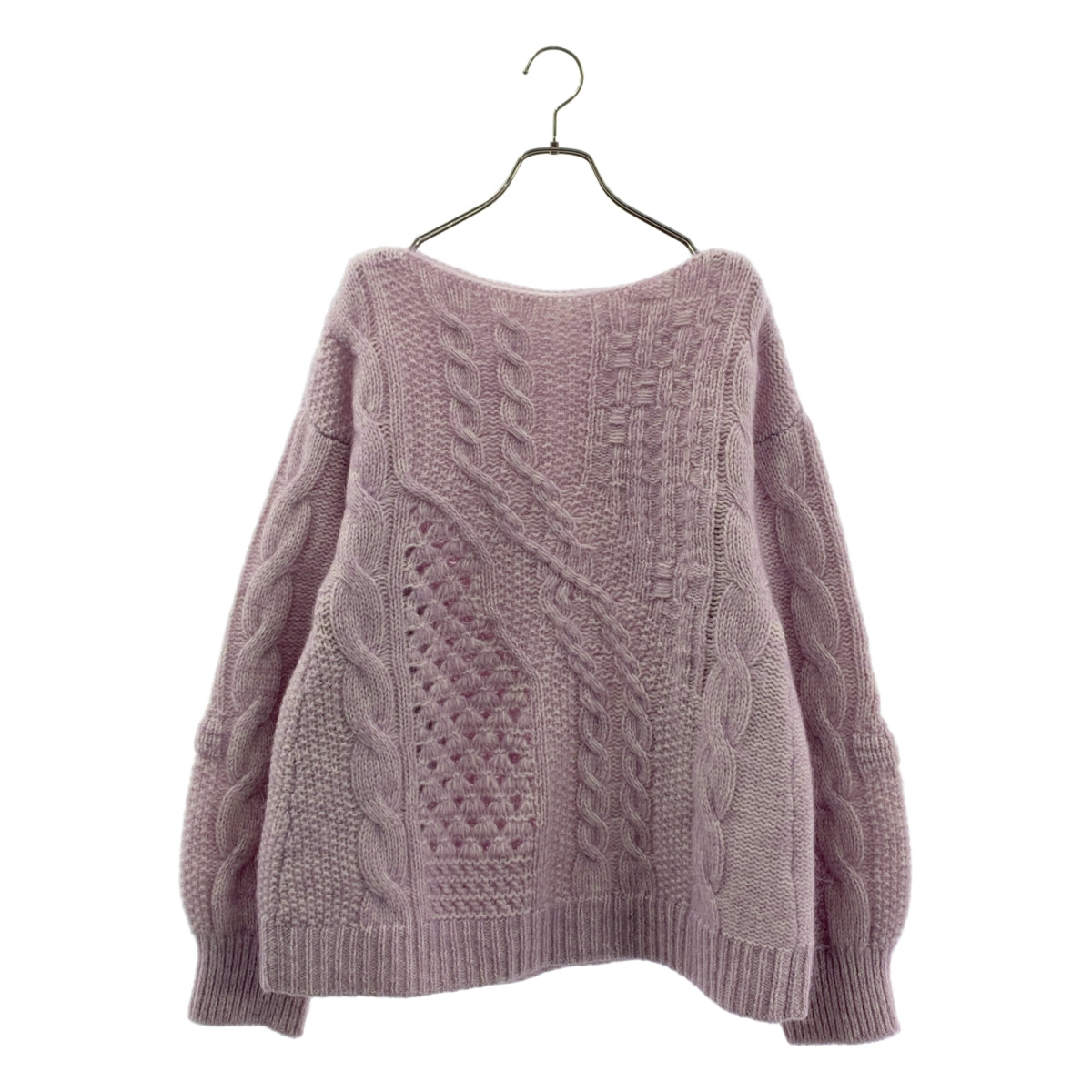 Mame Kurogouchi | 2021秋冬系列 | 多圖案麻花針織毛衣 | 2碼 | 女款