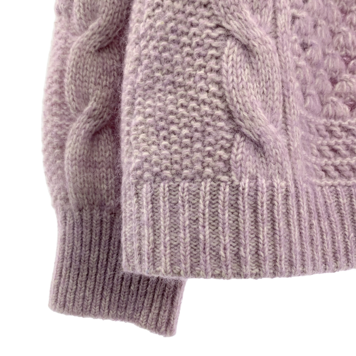 Mame Kurogouchi | 2021秋冬系列 | 多圖案麻花針織毛衣 | 2碼 | 女款