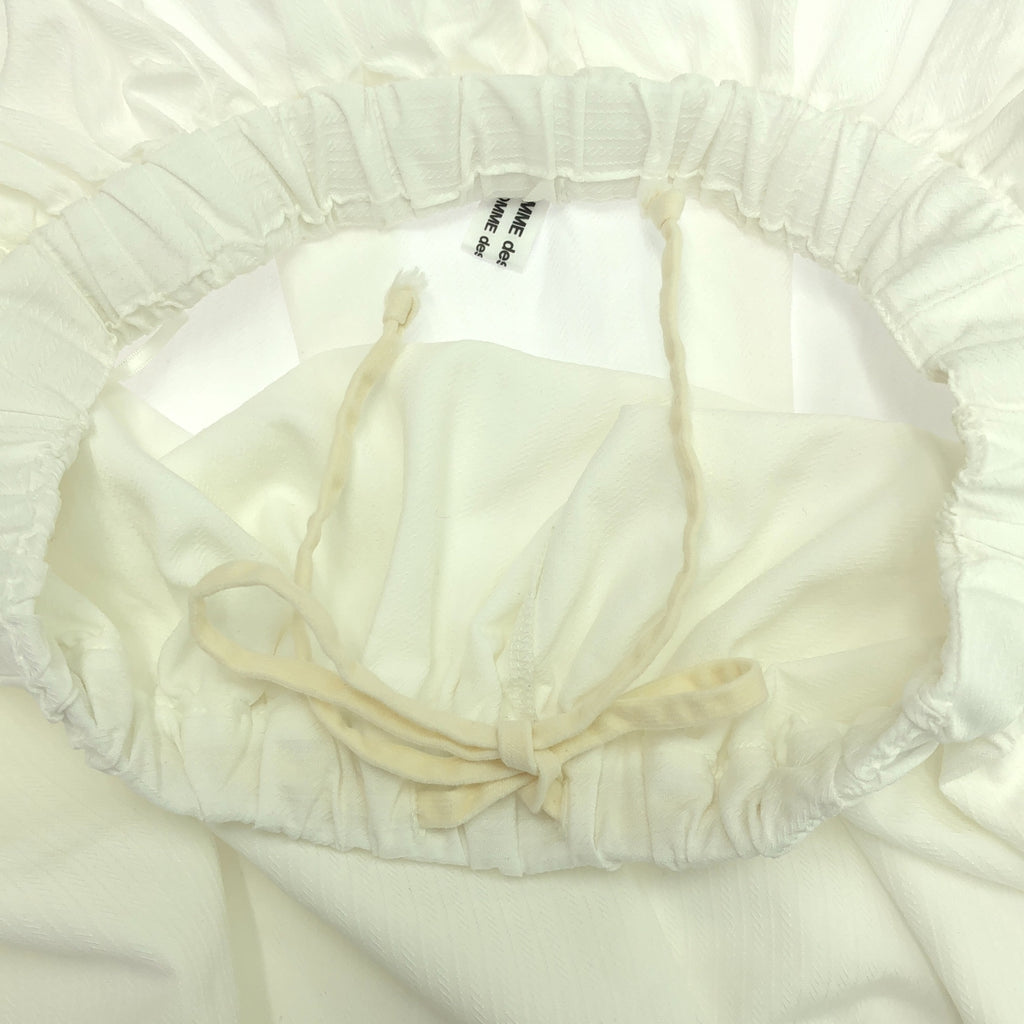 [品相良好] COMME des GARCONS COMME des GARCONS / Comme des | 2019春夏 |聚酯刺繡分層抽繩裙 | S |白色 |女性的