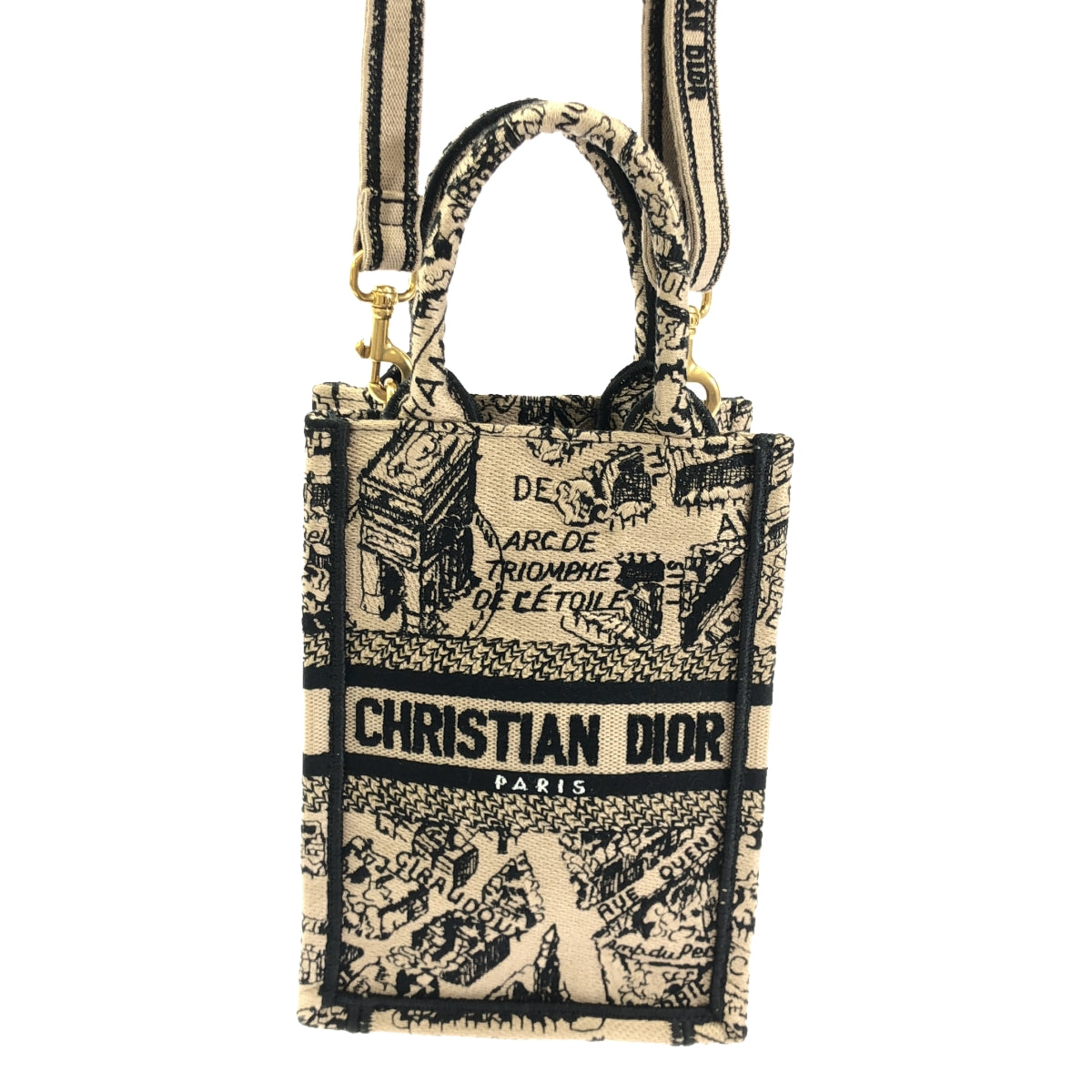 Christian Dior / 기독교 디올 | BOOK TOTE 미니 폰백 숄더 | 브라운 / 블랙 | 여성