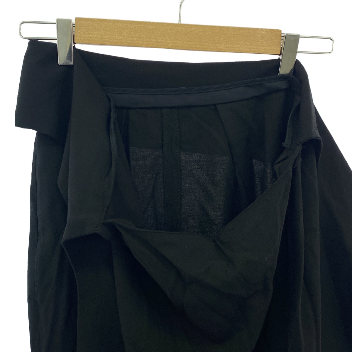 YLEVE | Nep 飾邊緞帶腰帶裹裙 | 0 |黑色 |女性的